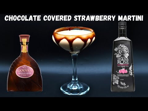 Chocolate Covered Strawberry Martini | Tequila Rose Strawberry Cream Drinks
