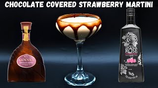 Chocolate Covered Strawberry Martini | Tequila Rose Strawberry Cream Drinks