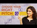 How To Choose Your Pitch For Singing Pratibha Sarathy
