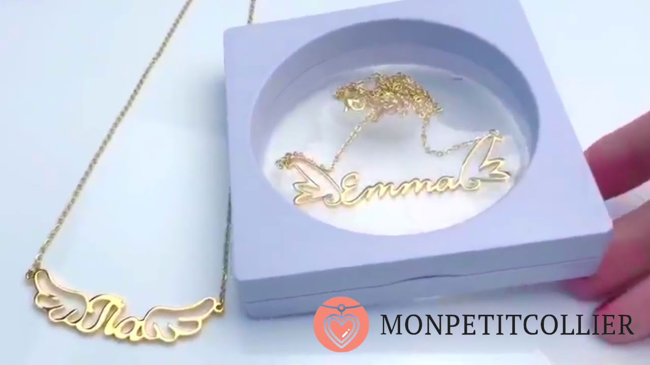 Collier Prénom Ange - MonPetitCollier.com