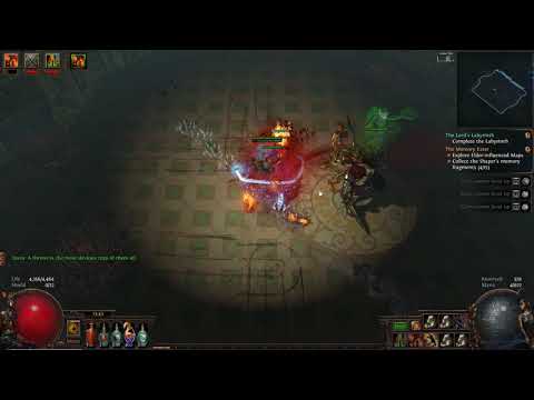 Abyss League first uber lab day two. 5exalt wand drop