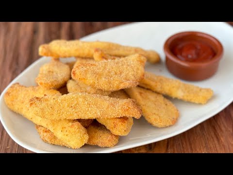 Goujons de pollo en freidora de aire