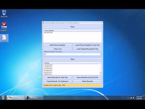 Phone Numbers To Words Converter Software