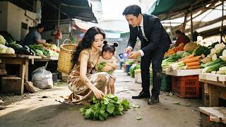 被趕出豪門她帶女兒撿剩菜吃，怎料路過的首富總裁看到女孩過敏的臉，接回家寵上天！#短劇 #逆襲 #萌娃 #親情