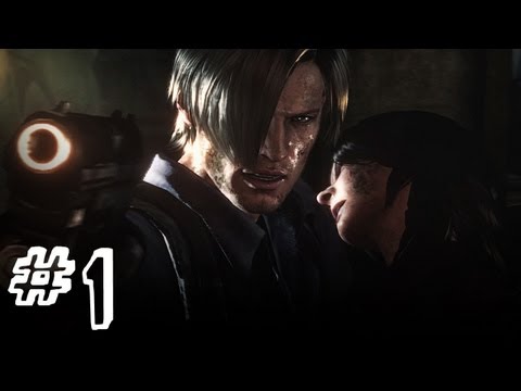 Resident Evil 6 Gameplay Walkthrough Part 1 - Leon / Helena Campaign Chapter 1 (RE6)