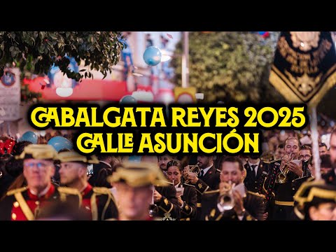 [4K] CALLE ASUNCIÓN CABALGATA REYES MAGOS 2025 | Desde Triana | Virgen de los Reyes