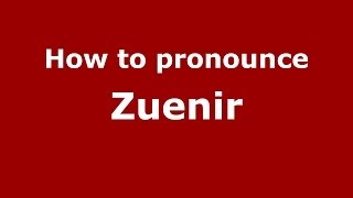 How to pronounce Zuenir