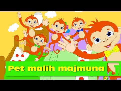 Pet malih majmuna | Dečije pesme | Jaccoled
