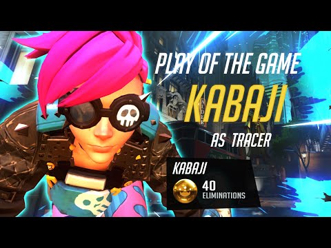 Kabaji Sick Nano Tracer - 40 elims! POTG! + ml7 [ Overwatch Season 30 Top 500 ]