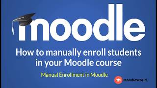 Moodle for Beginners - How to manually enrol students in your Moodle Course