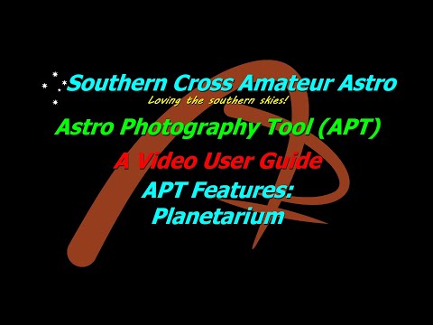 APT User Guide - Planetarium