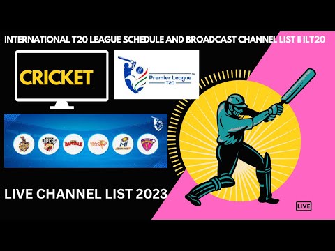 International T20 league schedule and broadcast channel list || ILT20 2023 || @Ecogadgets290