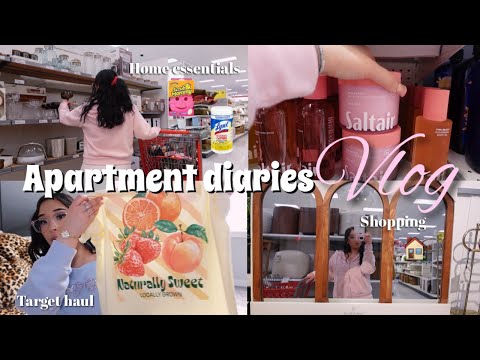 APARTMENT DIARIES  ❥ restocking, home haul, shopping, cleaning & organizing my cabinets 
