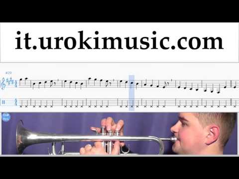 Corso di Tromba Avicii - Wake Me Up Tablature Tab Parte#1 um-a276
