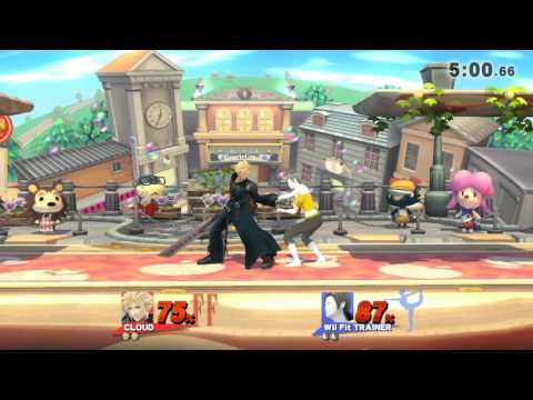 my cloud vs naoto's wii fit