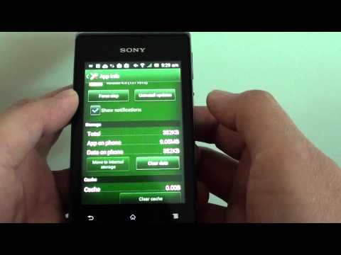 Sony Xperia E: How to Move App's Data into Internal Storage