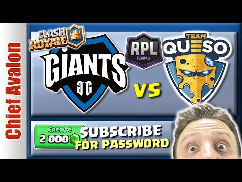 🔴 REPLAY: 2'000 GEMS TOURNAMENT & RPL EUROPE: TEAM QUESO vs. GIANTS GAMING | Clash Royale