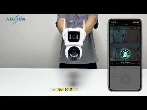 TQ9-AV4:Solar Security Camera Double the Vision, Powered by Sun & AI!