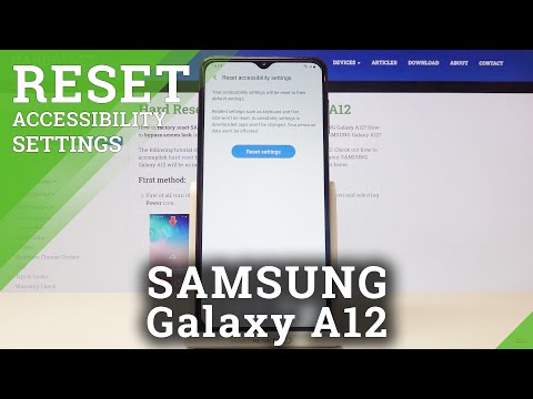 How to Reset Accessibility Settings in SAMSUNG Galaxy A12 – Accessibility Preferences