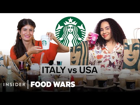 美國 vs 意大利星巴克 | 美食大戰 | Insider Food (US vs Italy Starbucks | Food Wars | Insider Food)