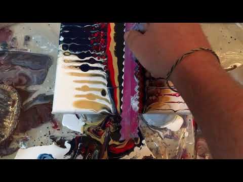 AMAZING double SWIPE - pouring acrylic