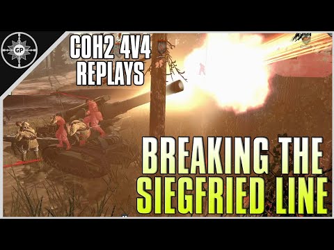 B4 vs The Siegfried Line | 4v4 Hill 400 | CoH2 Cast #154
