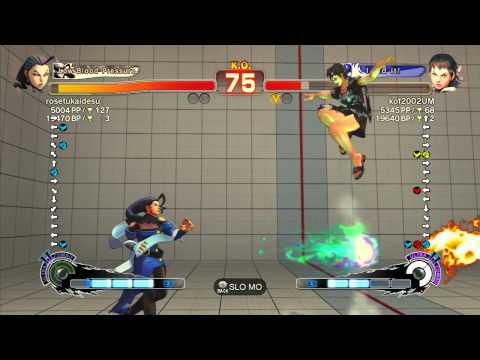 rosetukaidesu (Rose) vs Juso (Sakura) - SSF4 Arcade Edition Xbox Live Ranked Match