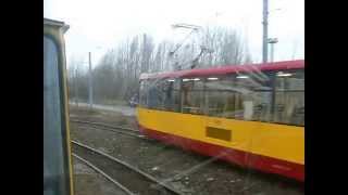 preview picture of video 'Łódź Tram No.12 ride at terminal loops near Telefoniczna 2012-01'
