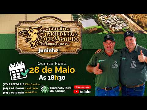 Leilão Parceria SR de Itarumã-GO, Kiko Castilho e Itamirzinho