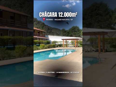 🔴 CHÁCARA DE LUXO COM 12.000m² EM NAZARÉ PAULISTA/SP | PISCINA 17M E CAPELA PRIVATIVA