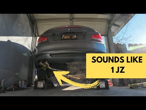 135i N55 full race exhaust install | ARM motorsports catless downpipe #bmw #n55 #n54 #racing @n54