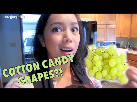 COTTON CANDY FLAVORED GRAPES?! - August 29, 2014 - itsjudyslife daily vlogs