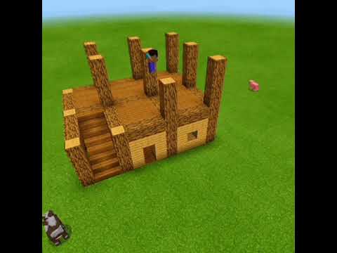 "Sunny crafts the ultimate Minecraft wooden house!" #shorts