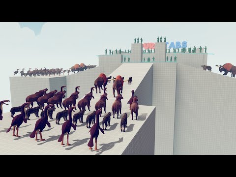 150x ANIMAL KINGDOM vs PLASCIT SOLDIRES | Totally Accurate Battle Simulator - TABS