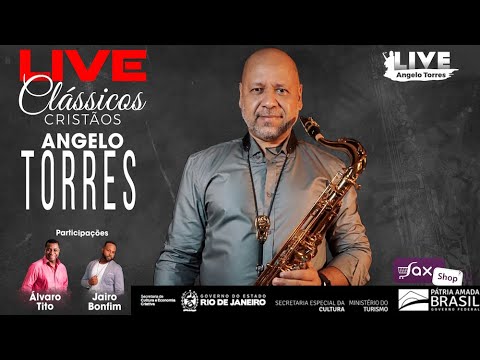 Clássicos Cristão live show, songs that marked an era of instrumental sax Angelo Torres.