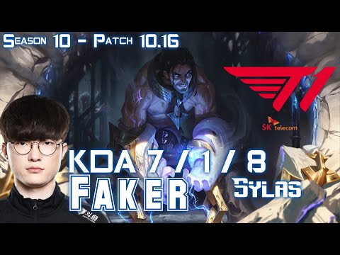 T1 Faker SYLAS vs SETT Mid - Patch 10.16 KR Ranked