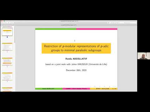 Ramla Abdellatif - Restriction of p-modular representations of p-adic groups to minimal parabolic...