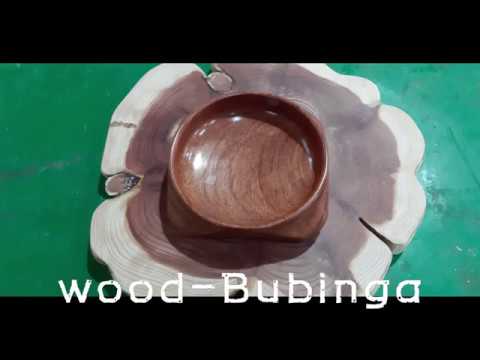 Woodturning _  Making a square plate 우드터닝- 접시만들기