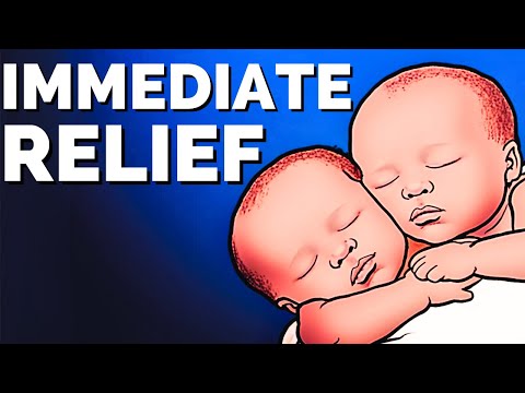 MUSIC TO CALM A CRYING BABY WITH TEETHING PAIN AND HELP THEM SLEEP | BLACK SCREEN