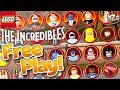 LEGO The Incredibles Gameplay Free Play Episode 19 All Characters Vehicles Unlocked