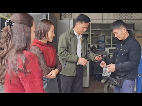 Hoang and Khanh helped their benefactor redeem the motorbike as promised