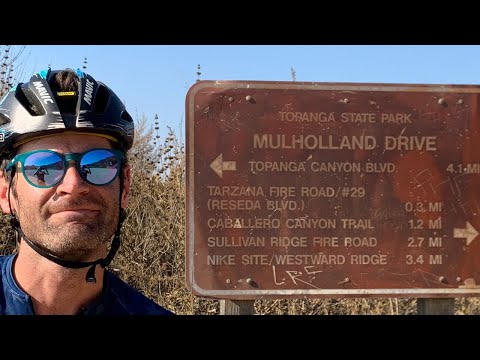 FIRST RIDE ON A GRAVEL BIKE -Mulholland Part 2/3 - THE DIRT SECTION I MEAN GRAVEL SECTOR