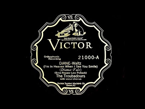 1927 The Troubadours (Nat Shilkret) - Diane - Franklyn Baur, Lewis James, Elliot Shaw, V.