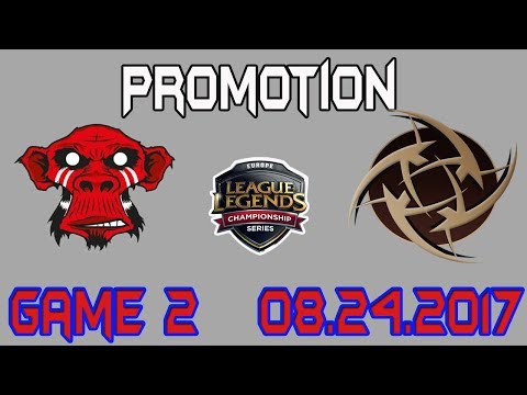 MM CozQ (Cassiopeia) vs NIP Nagne (Azir) Game 2 Highlights | EU LCS Promotion Tournament  2017