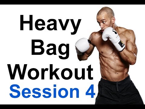 Ultimate 20 Minute HEAVY BAG WORKOUT  Session 4 / NateBowerFitness
