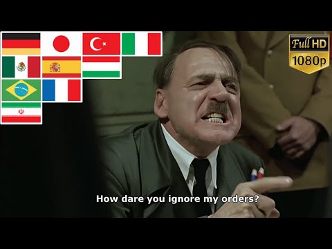 Hitler's reaction in Different Languages | Der Untergang (Downfall MEME) 2004 | Steiner's Attack