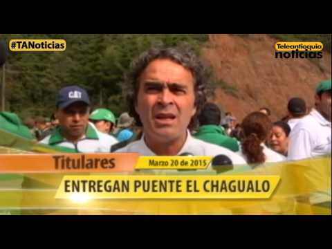Titulares de Teleantioquia Noticias - viernes 20 de marzo de 2015