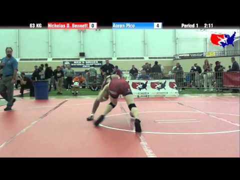 Nicholas D. Bennett vs. Aaron Pico at 2013 FILA Cadet Nationals - FS