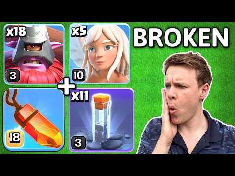 MASS THROWERS is the EASIEST + STRONGEST TH17/18 Attack Strategy in Clash of Clans