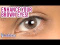 Natural Contacts for Brown Eyes | Aquarella Dandara Hazel & Hidrocor Monthly Ocre